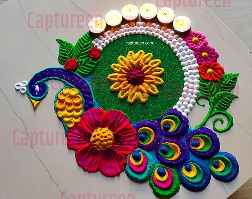 aesthetic rangoli designs