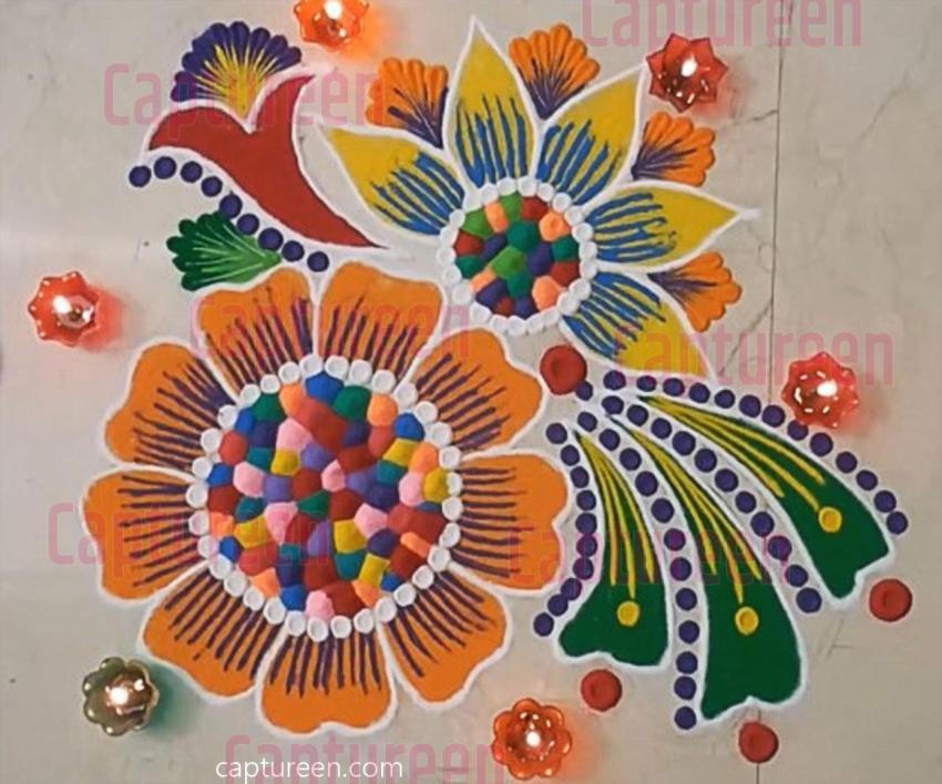 rangoli designs for narak chaturdashi