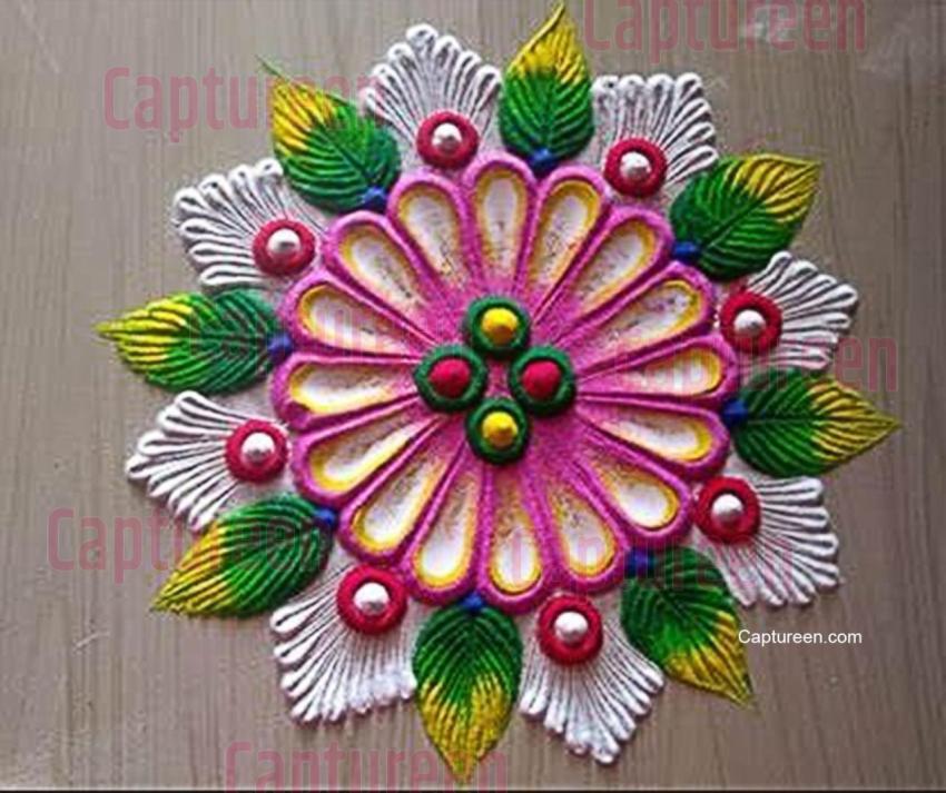 roop chaudas rangoli design