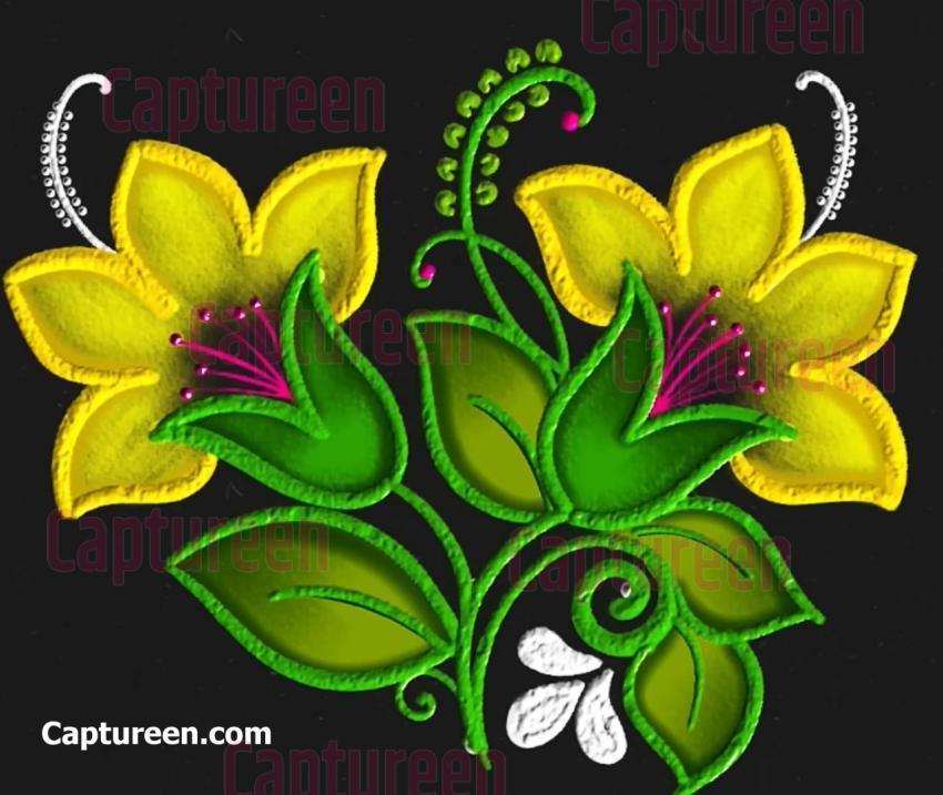 natural rangoli images