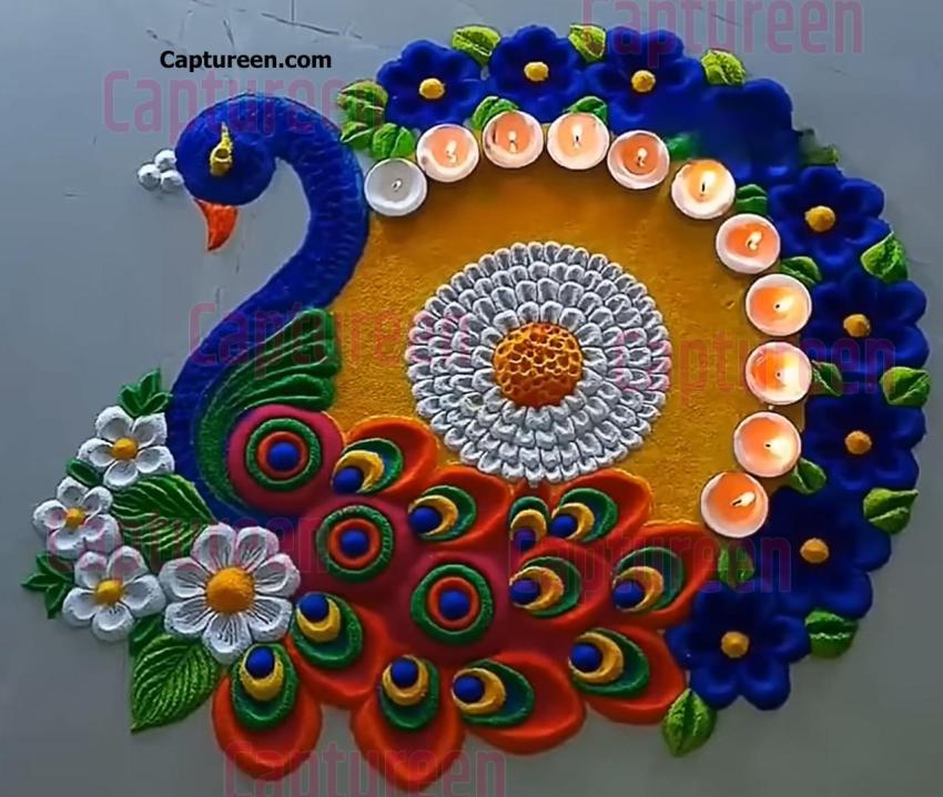 square sanskar bharti rangoli