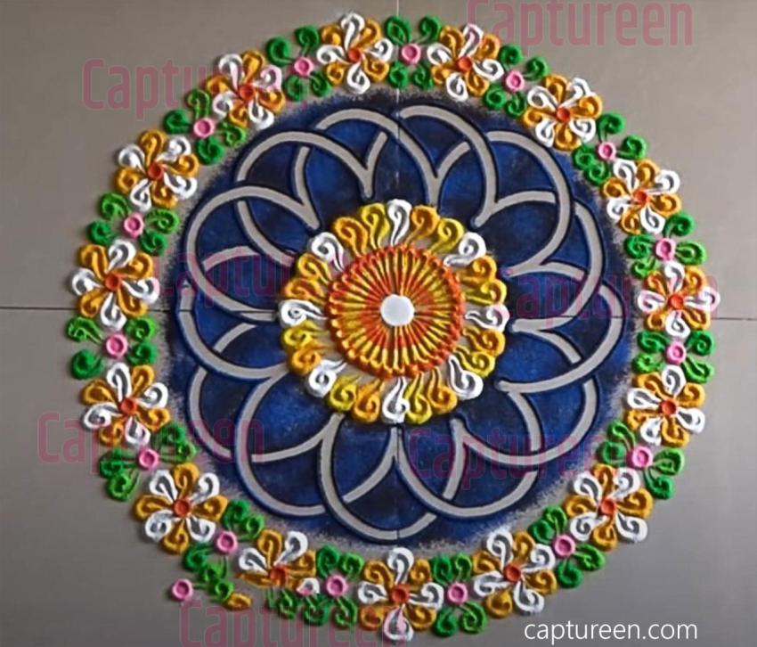 innovative rangoli designs with morals