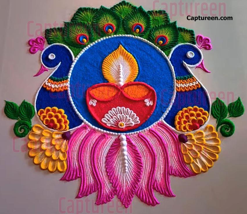 road side rangoli design