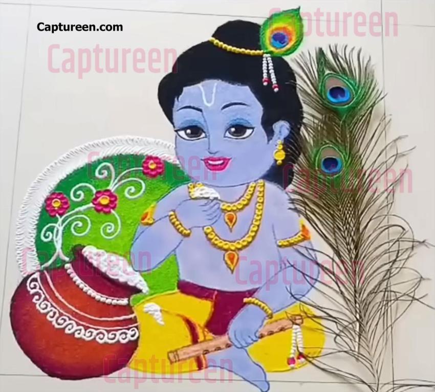 simple god rangoli designs