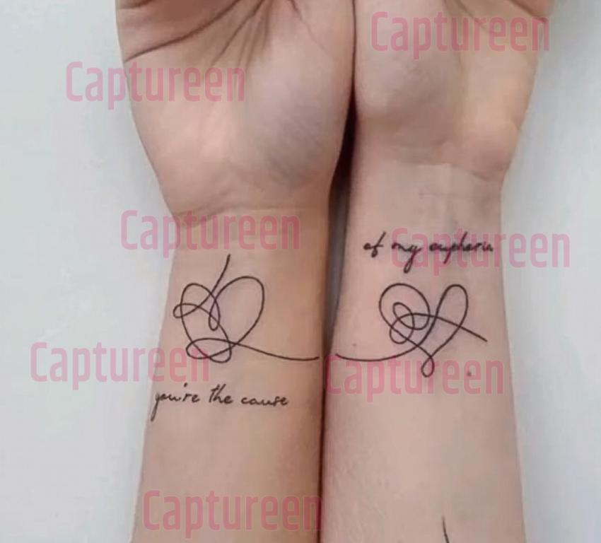 soulmate true love couple tattoo designs