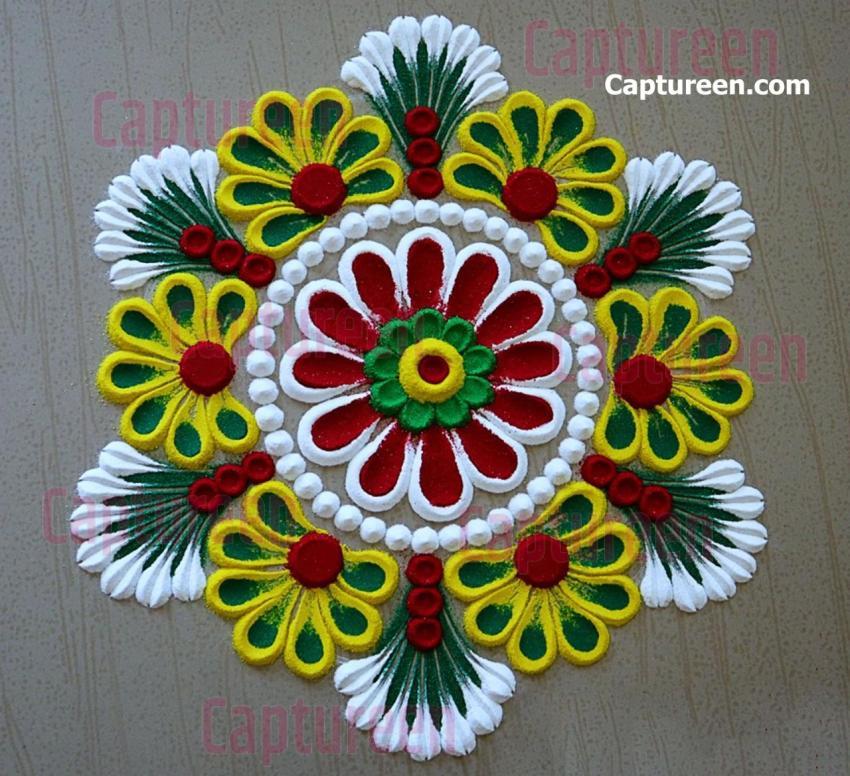 rangoli designs with channi