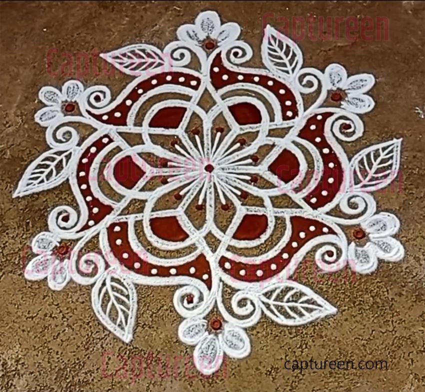 geru rangoli design