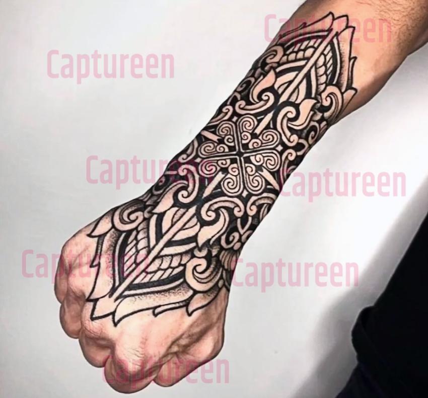 ornamental design tattoo