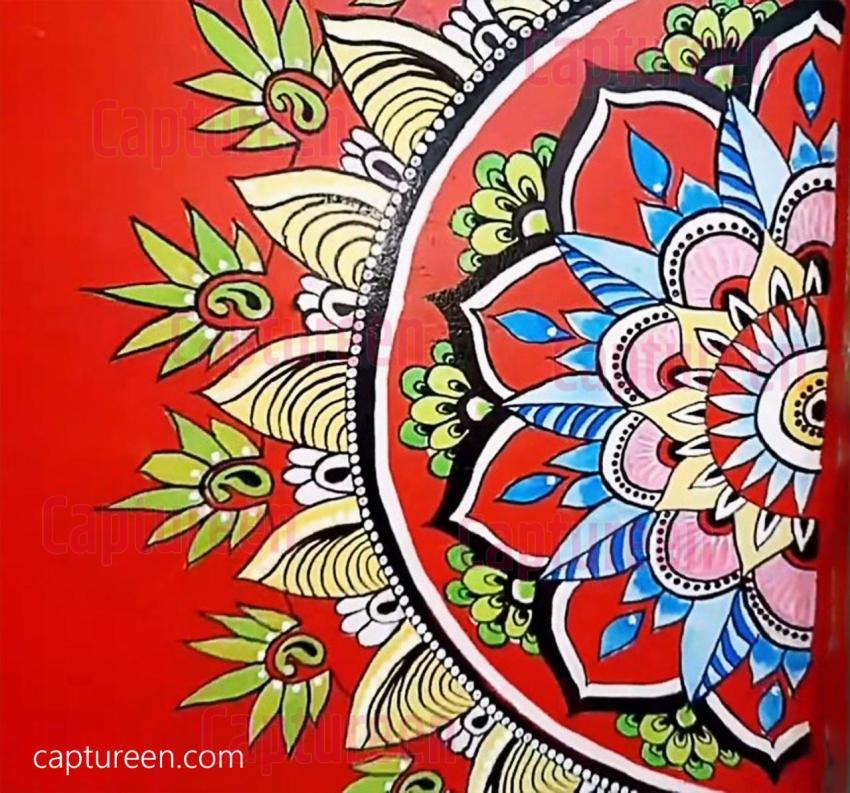 wall painting rangoli designs