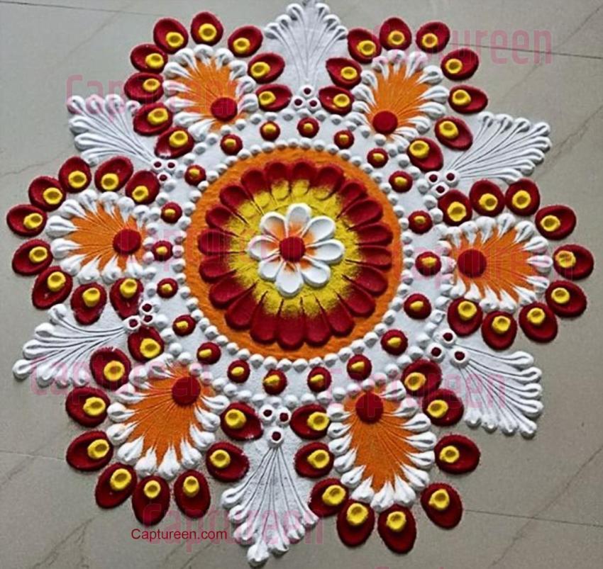 chand wali rangoli