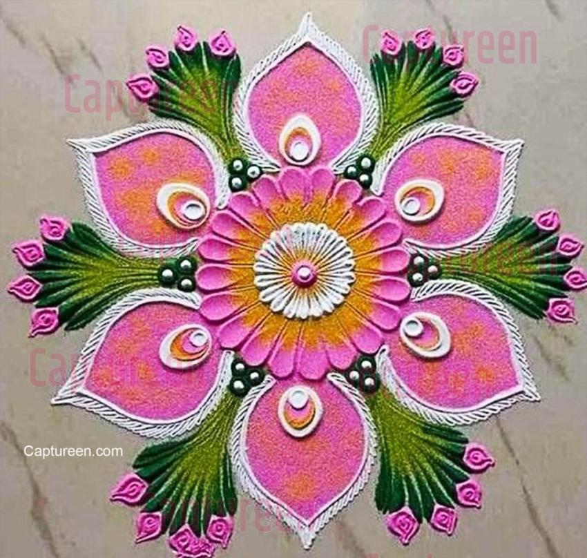 normal rangoli kolam