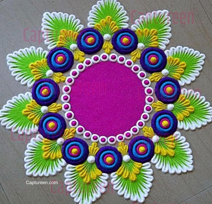 rangoli design fancy