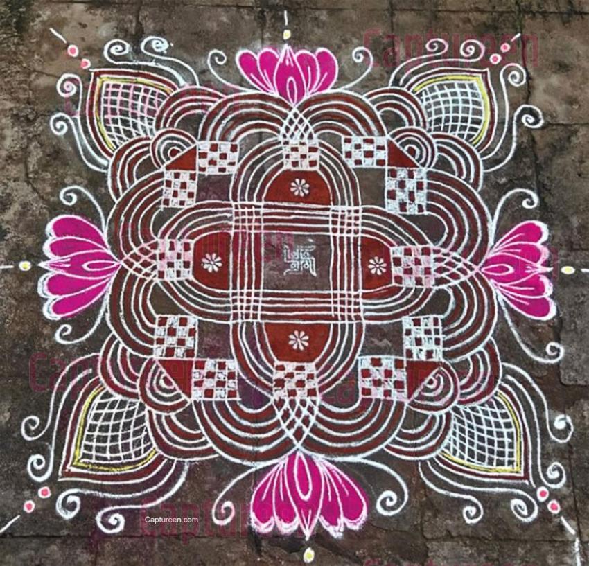 chuna rangoli