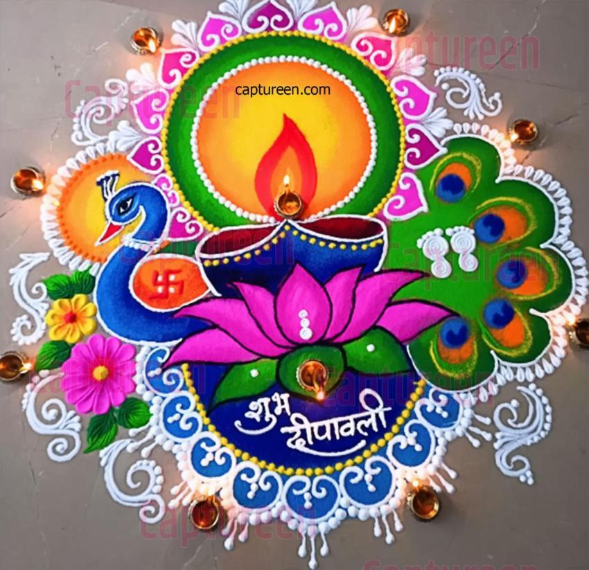 jeet rangoli designs for diwali