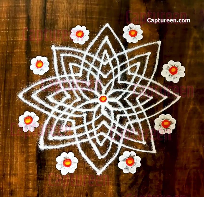 gayatri padma rangoli