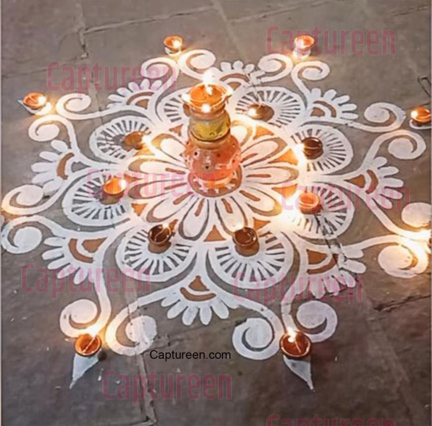 chuna rangoli design