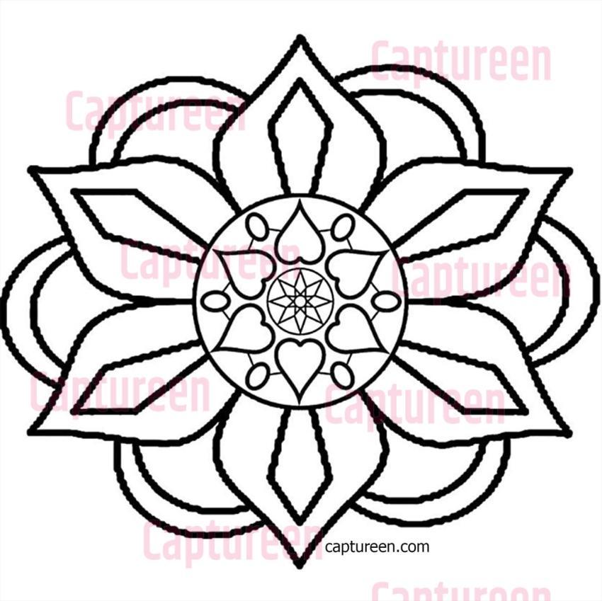 printable easy rangoli patterns