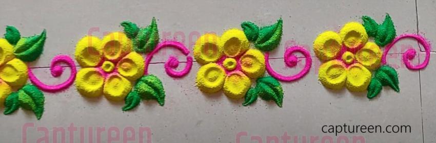 rangoli for door side