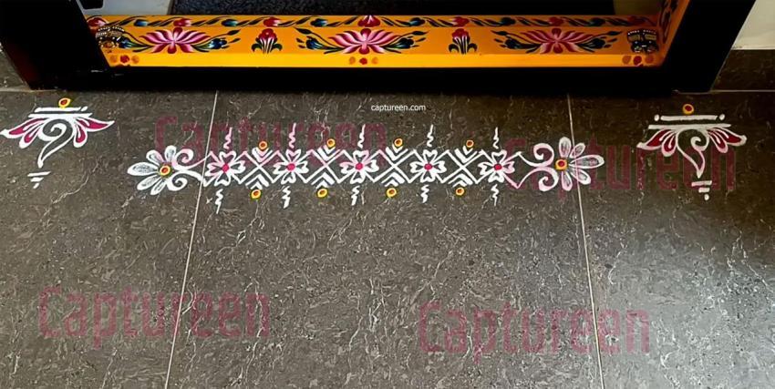 rangoli outline border