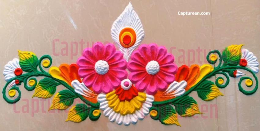 simple rangoli vel design