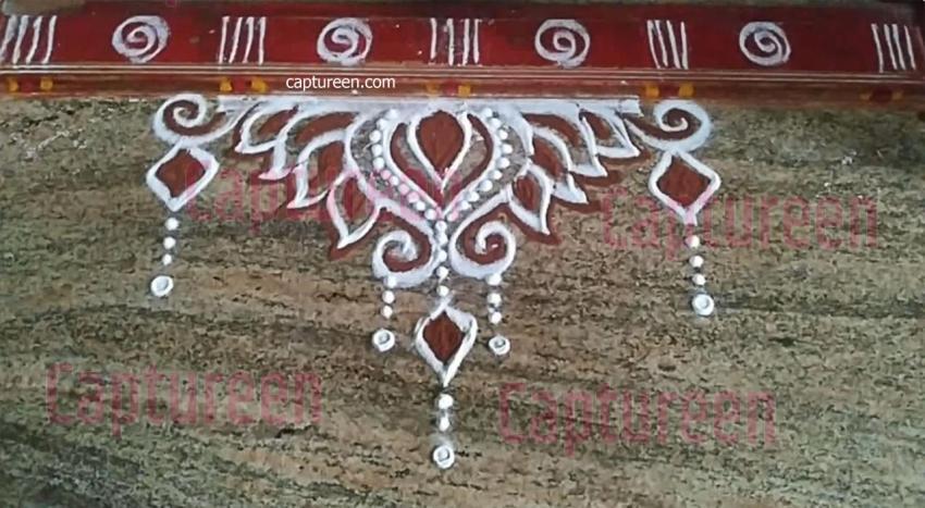 chuna rangoli border design