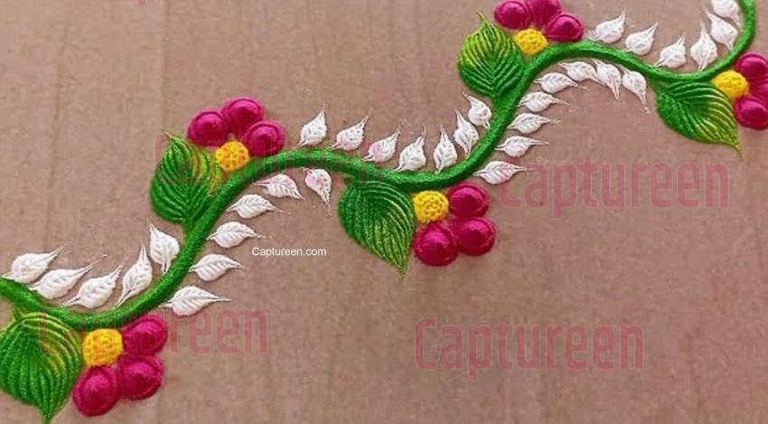 side wall rangoli design