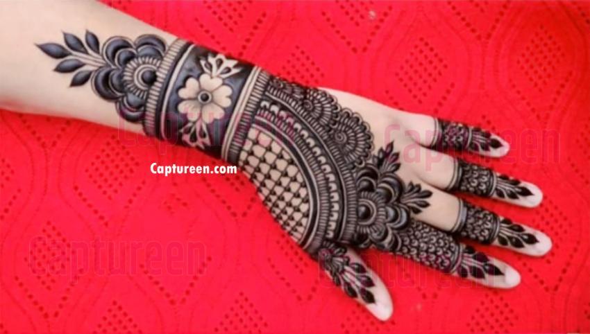 box wali mehndi design