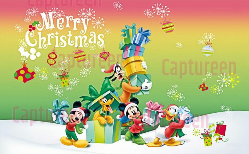 Dreamy Disney World Christmas Desktop Wallpaper in High Resolution