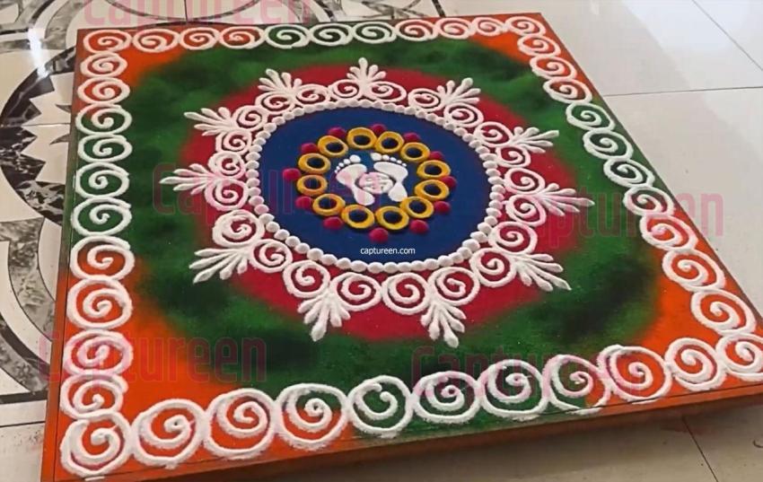 fancy galicha rangoli