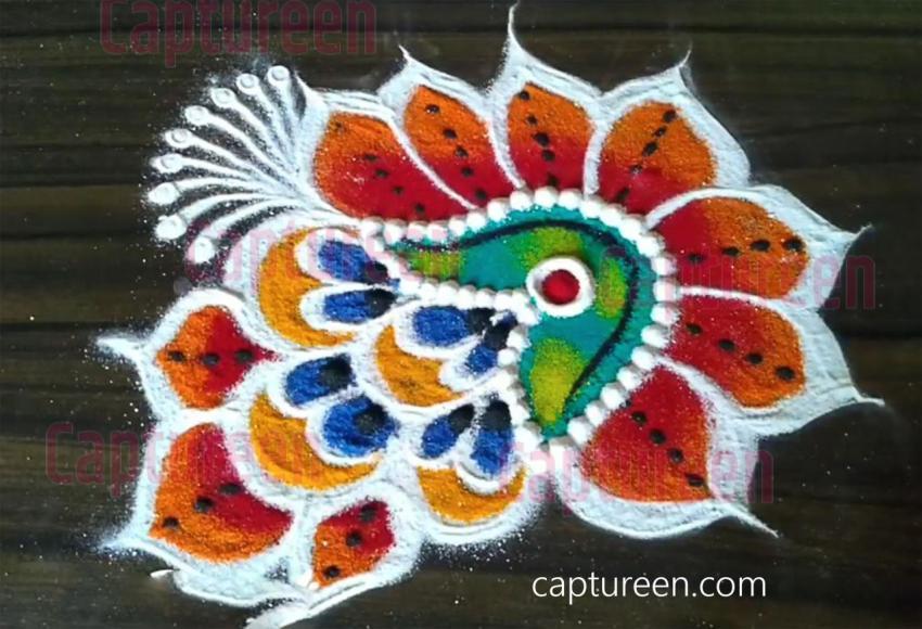 rangoli designs on rough surface