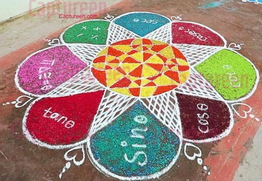 math symbol math rangoli