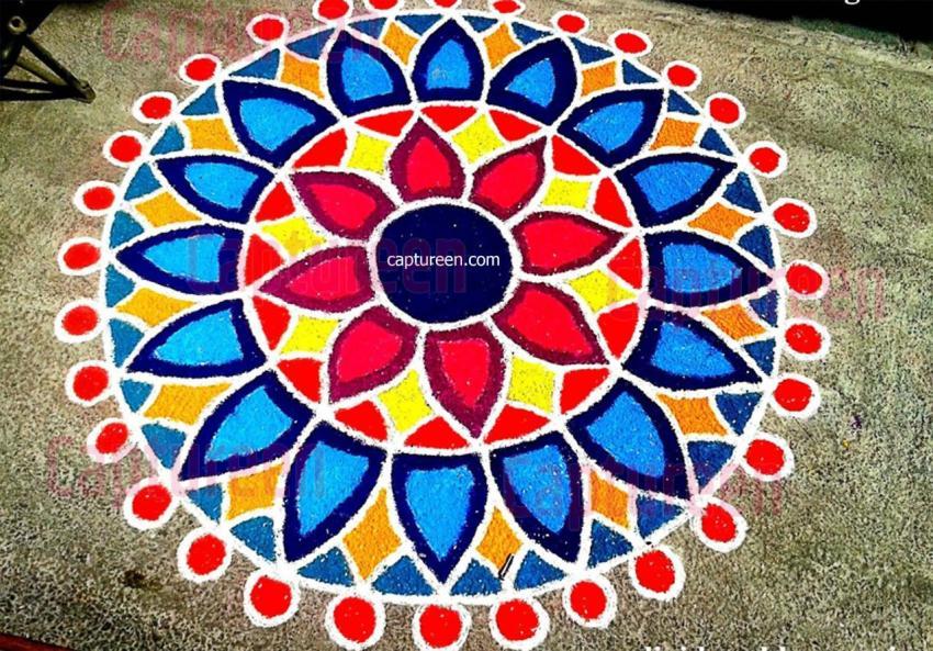 modern abstract rangoli designs