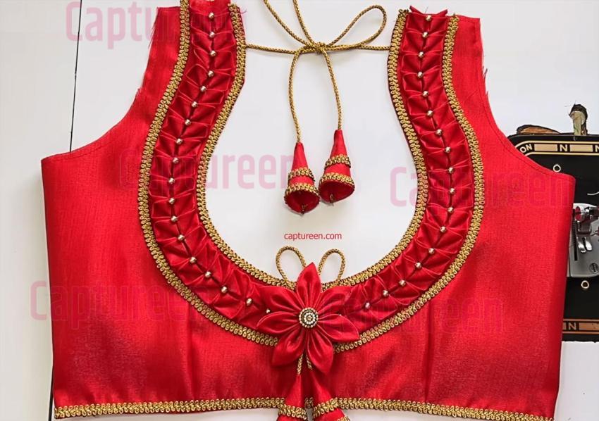 blouse piece rangoli