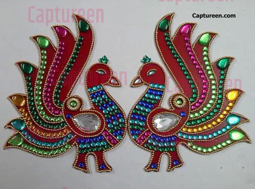 latest acrylic rangoli designs