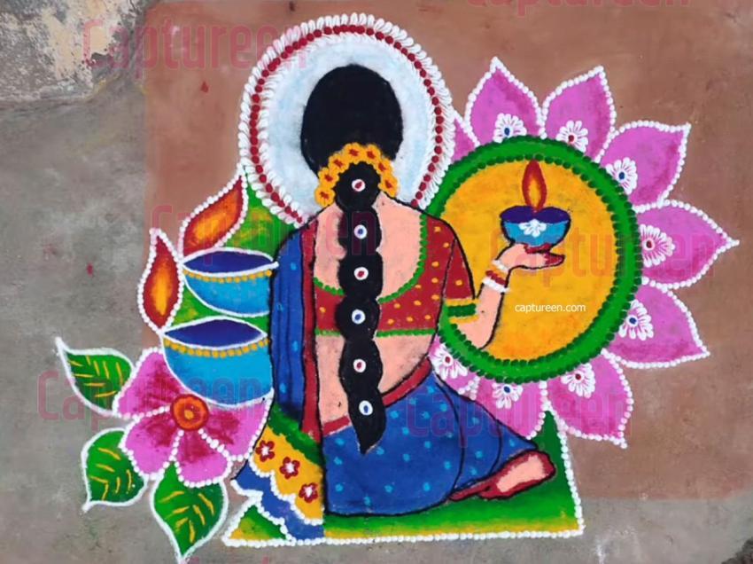 roop chaudas rangoli