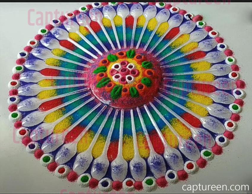 rangoli plastic design