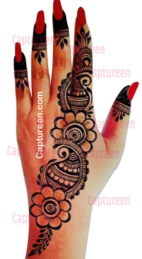 Back Hand Bridal Mehndi Design