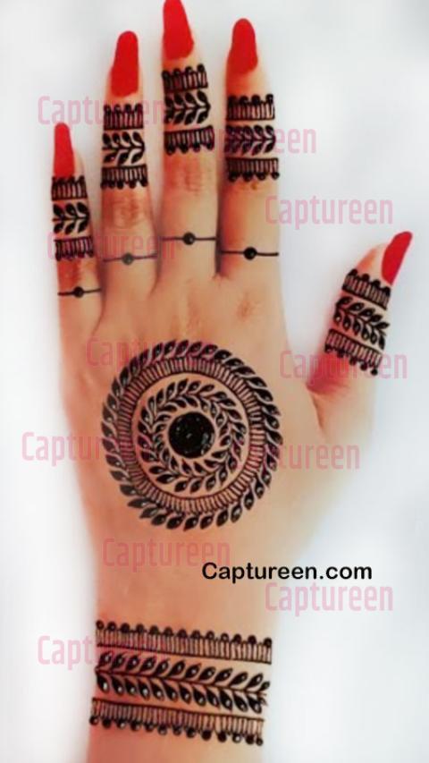 circle mehndi designs facebook