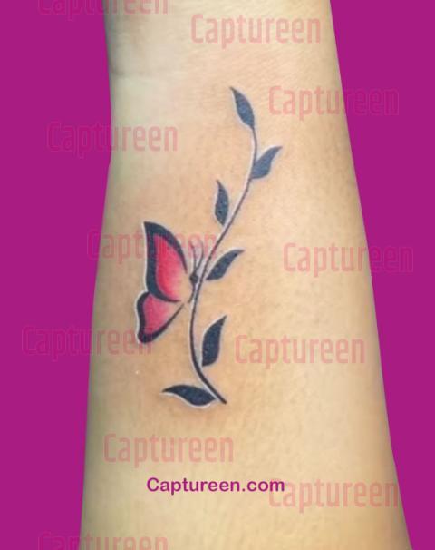 butterfly flower tattoo designs free