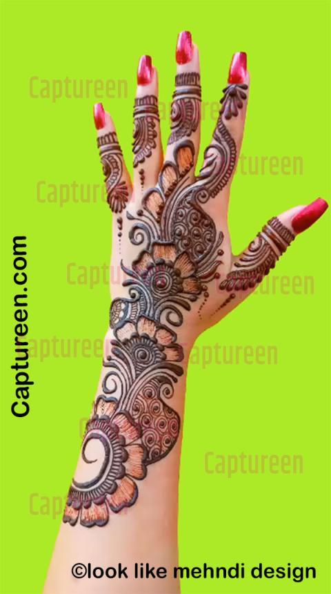 simple arabic mehndi design