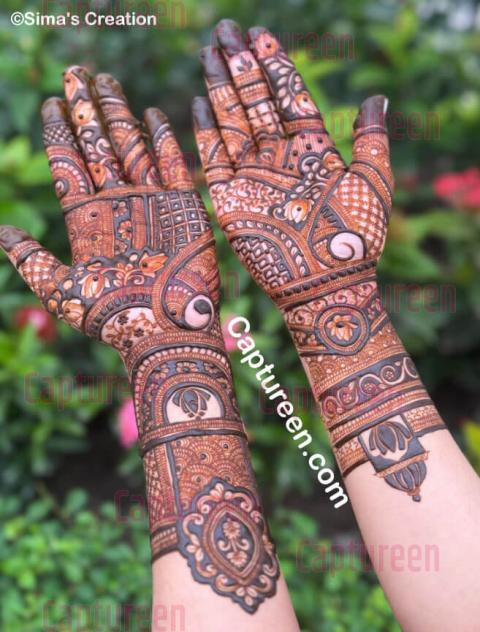 Bridal mehndi design