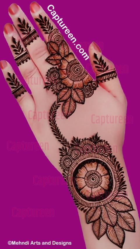 simple mehandi design