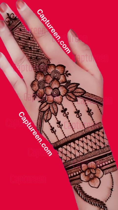 Simple Mehndi Designs for Back Hands