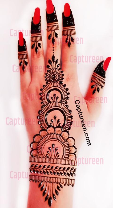 back hand simple mehndi designs