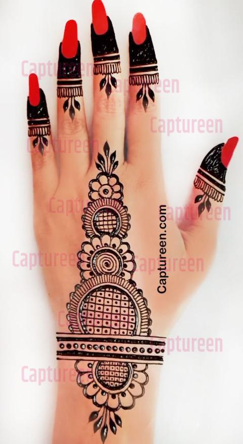 finger mehndi design simple and easy