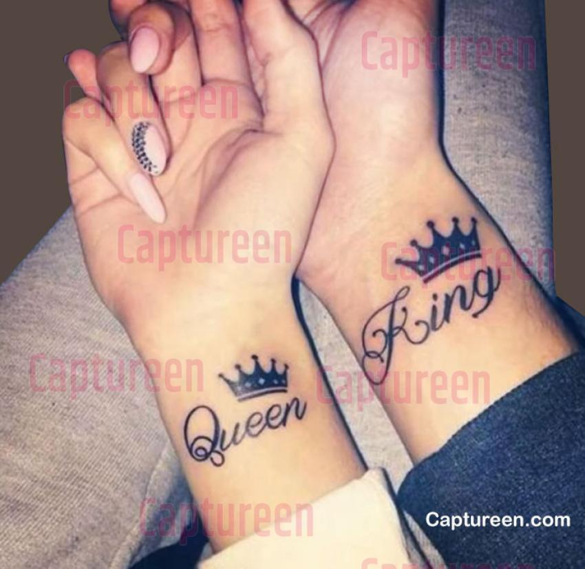 boyfriend girlfriend couple tattoo designs