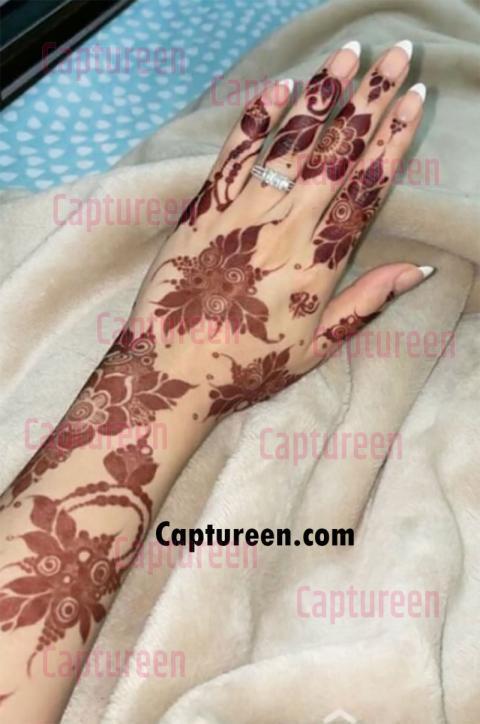 artistic mehndi designs of women