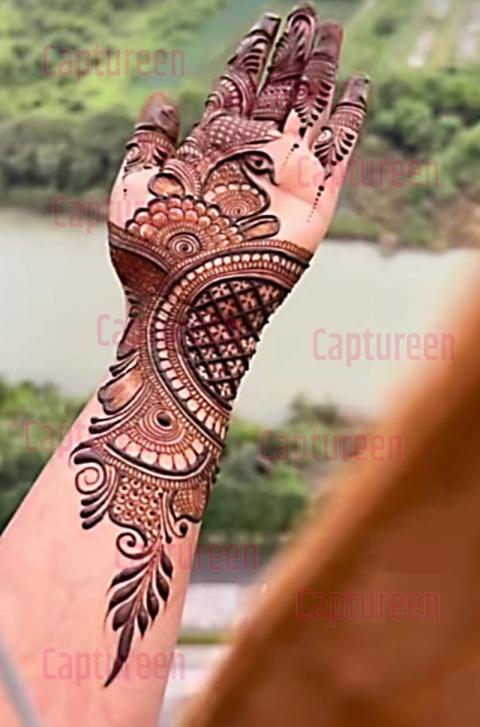 mehndi type rangoli design