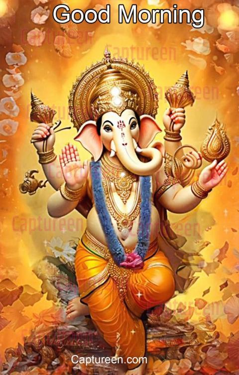 Good morning images of Ganesha positivity