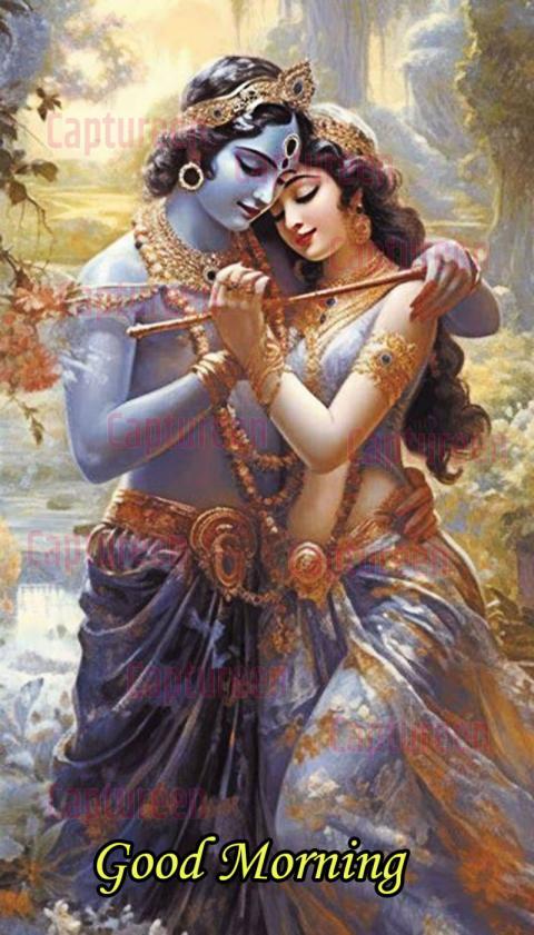 Radhe Krishna Good Morning Image to Bless Your Day